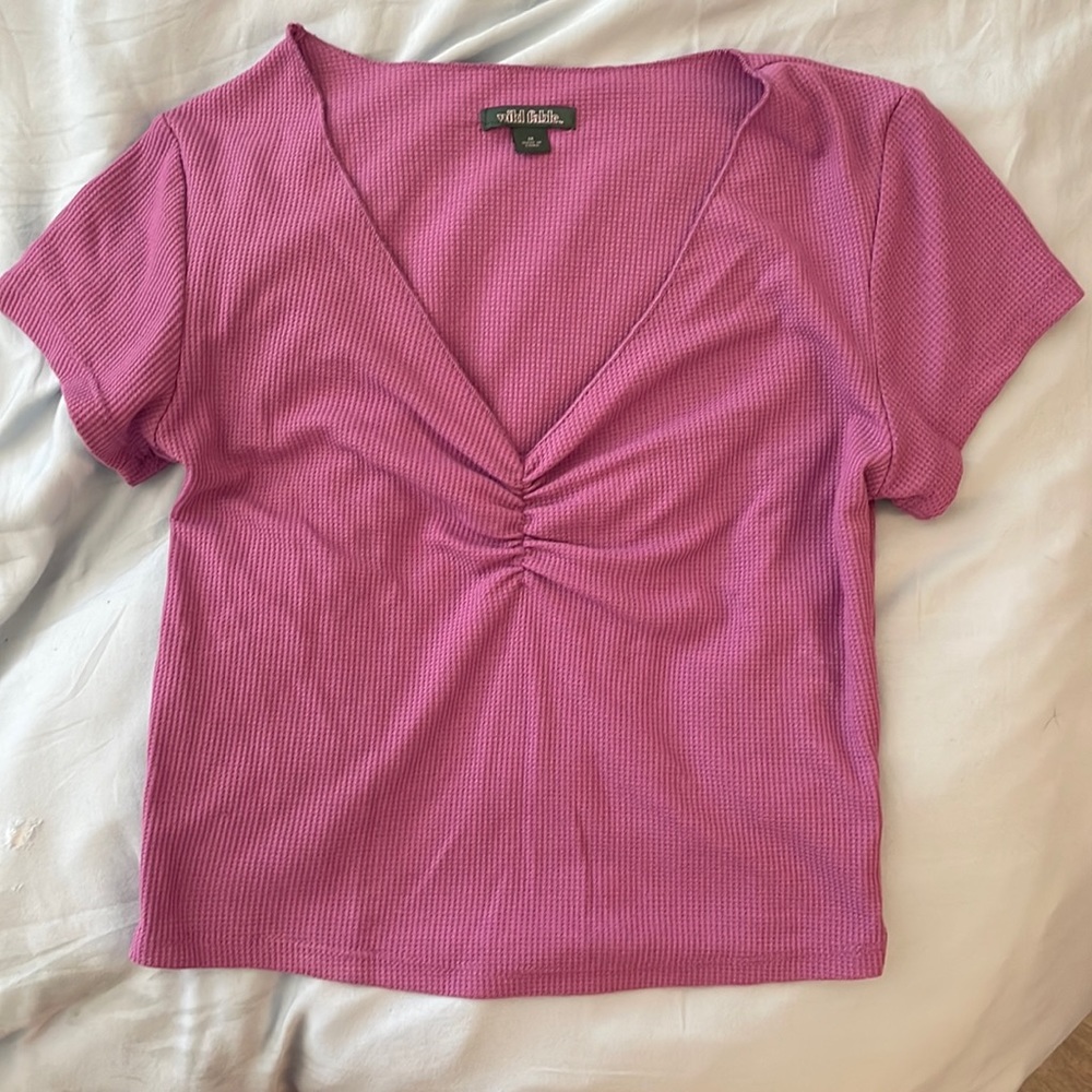 Pink crop top